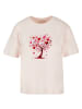 F4NT4STIC Everyday Tee Herz Baum Aquarell Druck in pink
