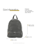 Florence Florence Cityrucksack Leder grau ca. 32cm