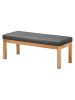 58 aufm Kessel KÜCHENBANK Damita 150 x 49 x 50 aus Massivholz Kernbuche /Grau