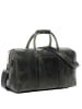 SID & VAIN Leder-Reisetasche Leder Weekender Unisex CHAD in grün