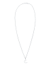 Elli Halskette 925 Sterling Silber Astro, Halbmond in Silber
