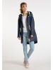Schmuddelwedda Damen Regenmantel in Marine Weiss