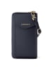 Lazarotti Bologna Leather Zip-Around Geldbörse Handytasche Leder 19 cm navy-2