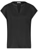 Gerry Weber Kurzarmshirt mit Häkeldetails in Schwarz