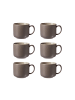Ritzenhoff & Breker 6er Set Kaffeetassen Jasper 240 ml in Taupe