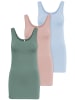 ONLY 3er-Set New Long Tank Top in Mix 2