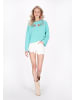 IZIA Sweatshirt in turquoise
