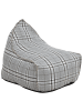 Beliani 2-tlg Sitzsack DROP LINEN in Grau