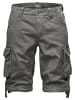 Humy Cargo Shorts Chino Bermuda mit Kordel am Saum A&S in Dunkelgrau