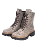 rieker Stiefelette in Schwarz/Beige