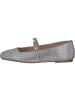 Steve Madden Ballerinas in silver rhinestones