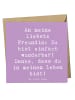 Mr. & Mrs. Panda Einladungskarte Spruch Liebste Freundin mit Spruch in Lavendeltraum