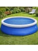 Happy People Solarabdeckplane rund, für Quick-Up Pools Ø450cm in blau