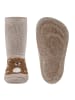 ewers Stoppersocken Teddy in dunkel beige meliert