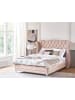 Beliani Doppelbett AYETTE in Rosa - (W) 205 x (H) 154 x (L) 215 cm