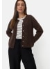 Camel Active Strickjacke mit gerader Passform in Braun