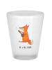 Mr. & Mrs. Panda Schnapsglas Fuchs Gitarre ohne Spruch in Transparent