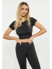 IZIA Crop-Top in Schwarz