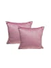 JACK 2er Set Teddy Flausch Kissen 50x50cm in Antik Rosa