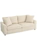 HOMCOM 3-Sitzer-Sofa-212L x 80B x 88H cm-Cremeweiß