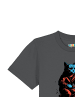wat? Apparel T-Shirt Katze auf Fahrrad in Grau