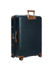 BRIC`s Bellagio - 4-Rollen-Trolley XL 82 cm erw. (eucalyptus) in blue/tan
