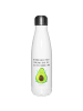 Mr. & Mrs. Panda Thermosflasche Avocado Glücklich mit Spruch in Weiß