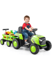 COSTWAY 12V Elektro Traktor mit Anhänger in Hellgrün