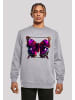 F4NT4STIC Sweatshirt Pink Schmetterling CREWNECK in grau meliert