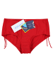 Aquarti Aquarti Damen Bikinihose mit Raffung und Schnüren in rot