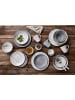 Ritzenhoff & Breker 6er Set Dessertteller Sendai Ranke ø 21 cm in grau