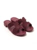 Brasileras Pantoletten "Mardin" in Granatrot