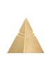 Mauro Ferretti Goldene Metallpyramide, 11,5 x 11,5 x 15,5 cm