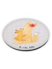 Mr. & Mrs. Panda Rund Magnet Fuchs Mama ohne Spruch in Grau Pastell
