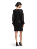 Vera Mont Cocktailkleid im Glitzer-Look in Schwarz