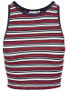 Urban Classics Tank-Tops in white/navy/fire red