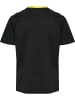 Hummel T-Shirt Raglanärmel Hmlmatch Kinder in BLACK/BLAZING YELLOW
