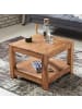 FineBuy Couchtisch in Braun / Akazie / 60x60x45