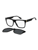 Marc Jacobs Herren Brillenfassung mit Sonnenbrillen-Clip Quadrat Schwarz