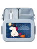 Mr. & Mrs. Panda MEPAL Bentobox Einhorn Hexe Design mit Spruch in Blau Pastell