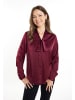 usha BLACK LABEL Damen Langarm Bluse in Weinrot