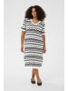 KAFFE curve Kleid KCania Regular fit in Chalk/Midnight M. Wavy Lines