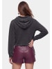 myMo ROCKS Women Hoodie in Light Grey Stone Wash