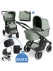 ABC-Design Kombi-Kinderwagen Salsa 5 Air inkl. Babywanne, in gruen1