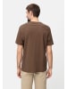 Camel Active T-Shirt mit Print in Schlammbraun