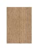 KADIMA DESIGN Juteteppich Jute Naturbelassen, Wohnzimmer in Natur-Grün