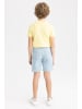 DeFacto Jeansshorts BERMUDA in Hellblau