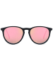 styleBREAKER Sonnenbrille in Schwarz / Pink verspiegelt