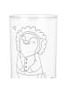 Mr. & Mrs. Panda Wasserglas Löwe Astrologie mit Spruch in Transparent