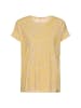 Camel Active T-Shirt mit Rundhalsausschnitt in Gelb AOP